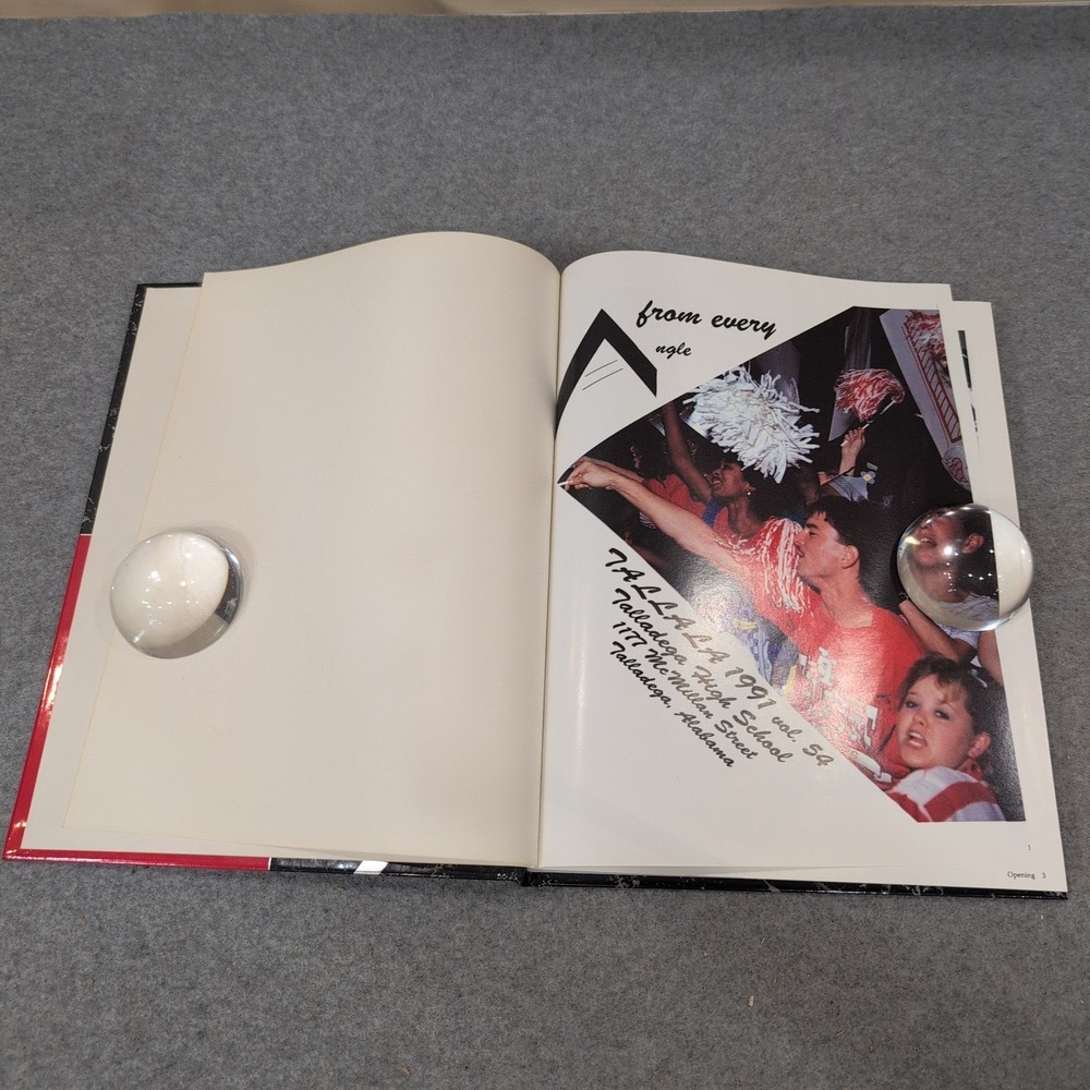 1991 Talladega High School Yearbook Tallala Volume 54 Alabama Hardcover VG+ - Picture 3 of 3